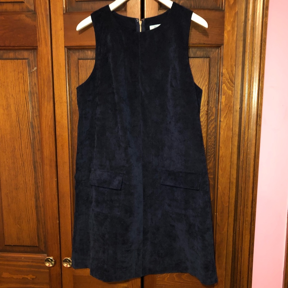 Navy Corduroy Dress